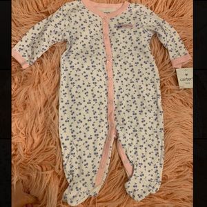 Baby Girls Blueberry Footie Sleeper by Carters